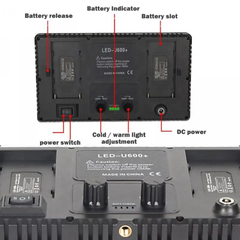 Panou Bi-Color 800 LED, trepied 160 cm inclus [1]