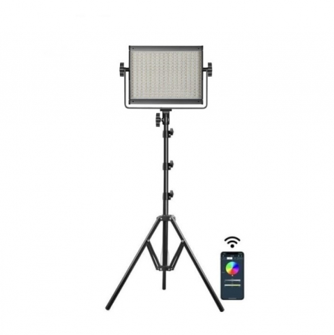 ECHIPAMENTE FOTO - Panou Bi Color GVM 680RS, 560 LED, trepied 200 cm inclus, accesorii alimentare