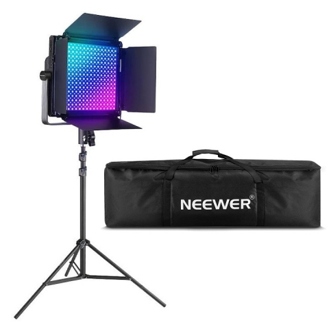 ECHIPAMENTE FOTO - Panou Neewer RGB PRO 660 LED, trepied reglabil 200 cm, geanta transport inclusa