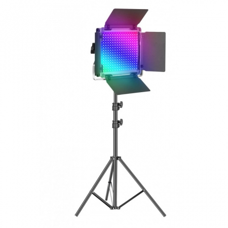 Panouri Led - Panou Neweer RGB 450 LED,trepied 200 cm inclus,cabluri alimentare,gentuta transport