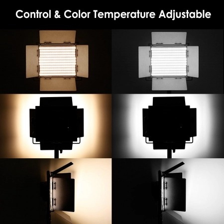 Kit 3 Panouri Neewer Bi Color 660 LED,6 baterii + incarcatori + 3 gentute transport [4]