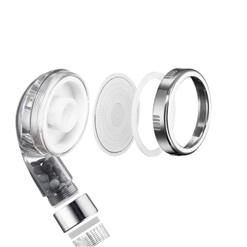 Para de dus cu filtru de turmalina si ionizare, anti-calcar, economie de apa, monofunctie, finisaj cromat [7]