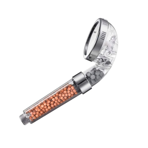 Para de dus cu filtru de turmalina si ionizare, anti-calcar, economie de apa, monofunctie, finisaj cromat [9]