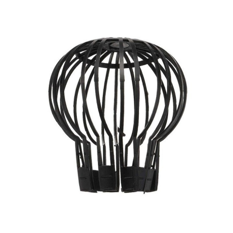 CASA & GRADINA - Parafrunzar pentru scurgere jgheab, 90-125 mm, material plastic, negru