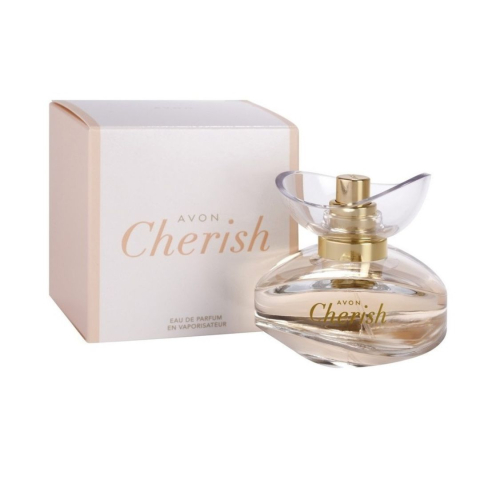 PARFUMURI & SETURI - Parfum dama Avon Cherish 50 ml, apa de parfum floral fructata lemnoasa cu iasomie Sambac, flori de cires, piper roz, crin, mosc alb si santal