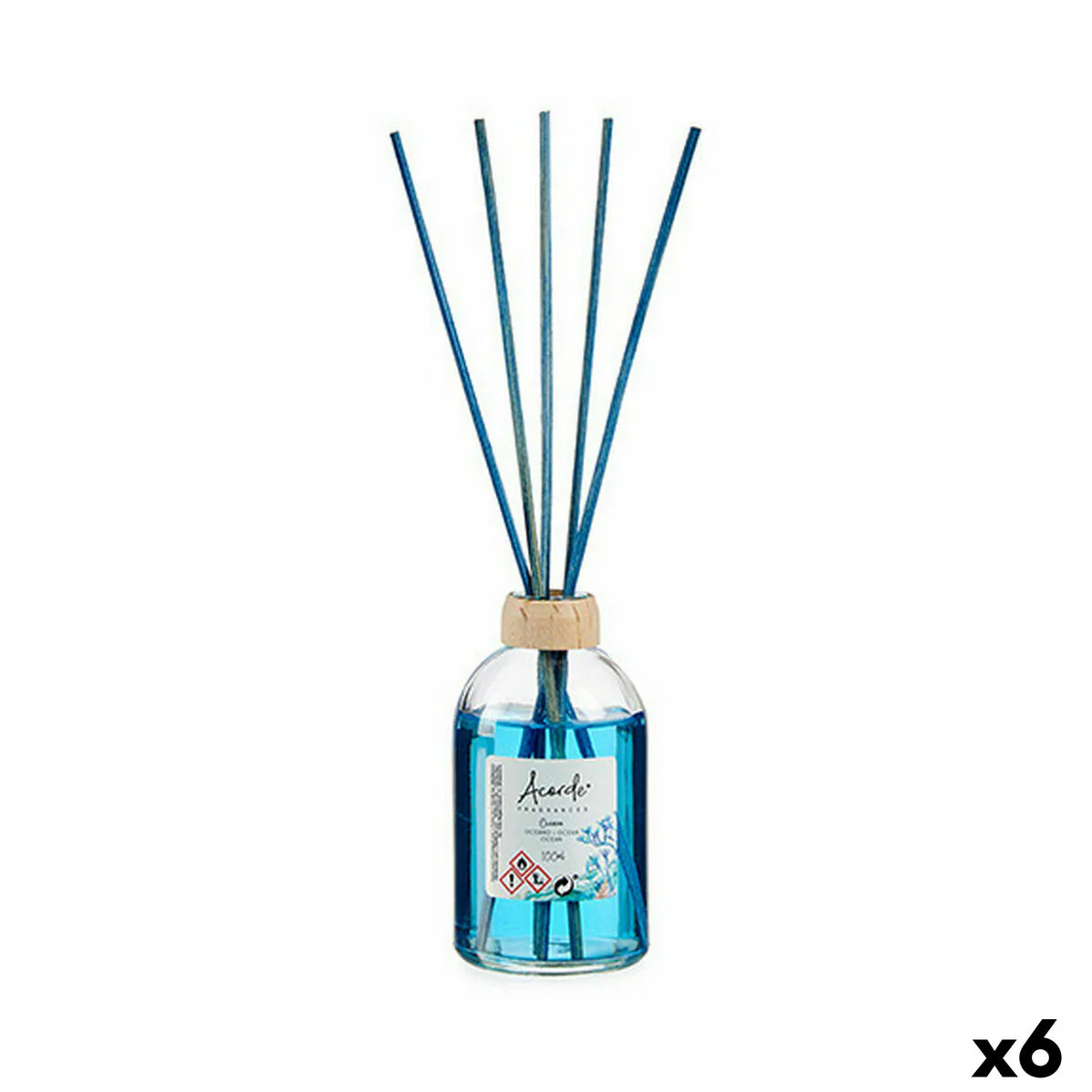 Parfum de cameră La Roma - Ocean, 130 ml – Difuzor cu bețișoare, aromă proaspătă și persistentă