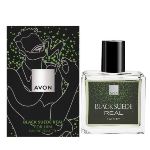 Parfumuri barbati - Parfum masculin Avon Black Suede Real 30 ml, apa de toaleta aromatica lemnoasa cu muscata, piper de Sichuan si muschi, aroma condimentata pentru barbati