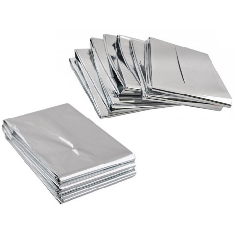 Patura termica de urgenta, multifunctionala, folie de aluminiu de inalta calitate, 130x210 cm [1]