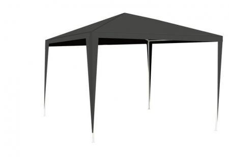 Cort,Pavilion de gradina,curte,evenimente 3x3 m cu 3 pereti laterali cu ferestre - Gri [2]