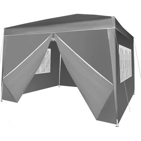 Pavilioane - Pavilion de gradina,curte,evenimente 3x3m cu 4 pereti laterali cu ferestre - Gri