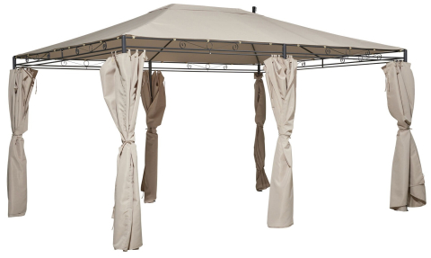 Pavilion de gradina metalic, structura rezistenta, culoare bej dimensiuni 3x4m [1]