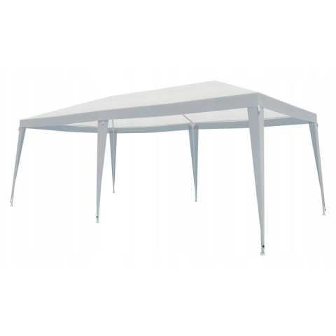 SPORT ȘI ACTIVITĂȚI - Pavilion / Foisor de gradina impermeabil 3x6x2.5 m, cadru metalic din otel, acoperis din polietilena 100 g/m², alb, rezistent la apa si UV, pentru curte, terasa si eveniment