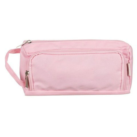 Diverse accesorii papetarie - Penar extensibil pentru rechizite si accesorii, doua compartimente cu organizare inteligenta, roz, 23 x 10 x 10 cm