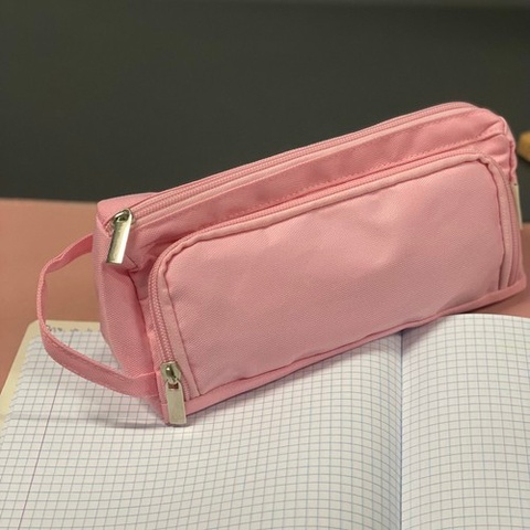 Penar extensibil pentru rechizite si accesorii, doua compartimente cu organizare inteligenta, roz, 23 x 10 x 10 cm [6]
