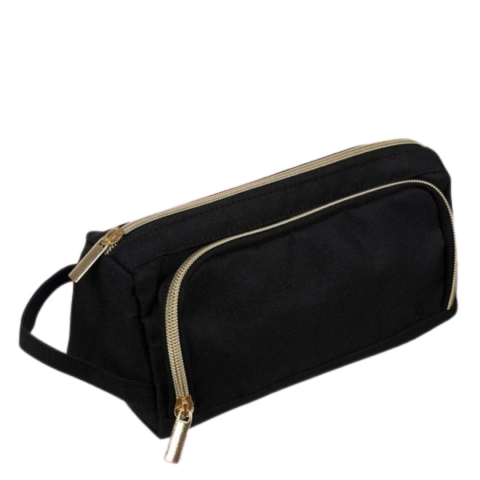 PAPETARIE & BIROTICA - Penar multifunctional pentru scoala si birou, cu 2 compartimente si organizare inteligenta, material Oxford, negru