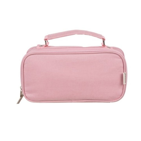 Diverse copii - Penar pentru scoala cu 3 compartimente, 23x7x11 cm - Roz