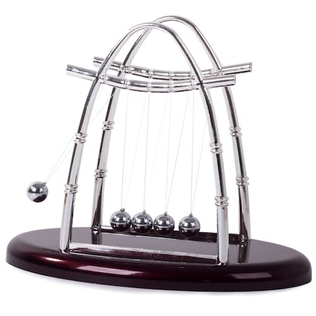 CASA & GRADINA - Pendul Newton XXL pentru birou cu 5 bile, un gadget sau cadou uimitor, materiale de inalta calitate