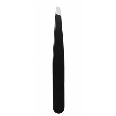 Penseta cosmetica neagra 9.6 x 1 x 0.4 cm, varf oblic lat din otel inoxidabil, prindere precisa pentru pensarea, definirea si intretinerea sprancenelor [2]