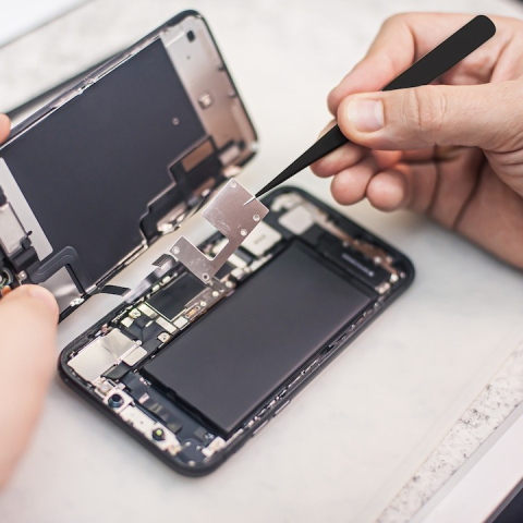 Pensetă de precizie ESD-11, 141 mm, antistatică, din oțel inoxidabil, cu vârf subțire – ideală pentru electronică, bijuterii și lucrări fine [2]