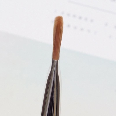 Pensula pentru pictura, body painting, cosmetice, multifunctionala, varf plat, peri sintetici fini, maner ergonomic, plastic, negru [10]