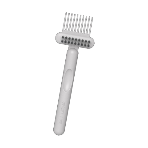 Perie alba 16 x 5 cm pentru curatarea periilor si pieptenilor [1]