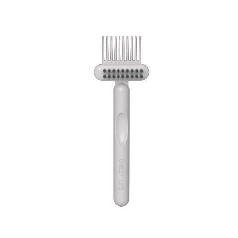 Perii păr - Perie alba 16 x 5 cm pentru curatarea periilor si pieptenilor
