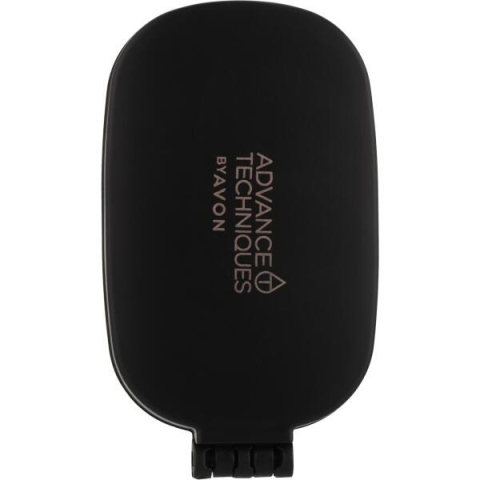Perie de păr pliabilă cu oglindă Advance Techniques by Avon, compactă pentru poșetă, anti-încâlcire, cu peri flexibili și vârfuri rotunjite, neagră – Dactylion [2]