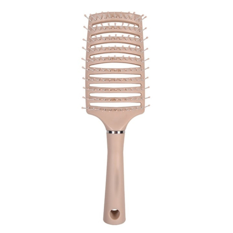 Spray & uleiuri corp - Perie de păr profesională, ventilată, anti-încâlcire, cu peri flexibili și mâner ergonomic, pentru uscare rapidă și coafare zilnică, crem – Dactylion