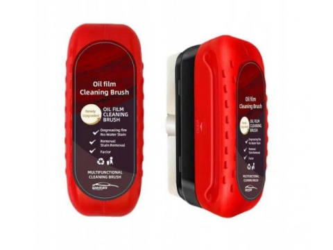 Alte articole auto - Perie pentru curatare auto, multifunctionala, pentru ulei si murdarie, parbriz, geamuri, rosu/negru