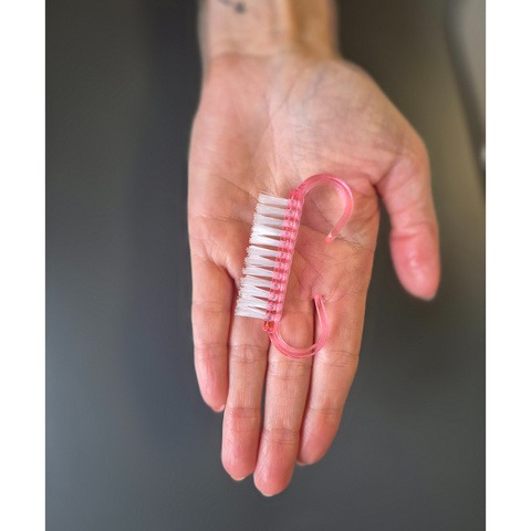 Perie pentru unghii, 6.5 x 3.2 x 1.5 cm, roz [3]