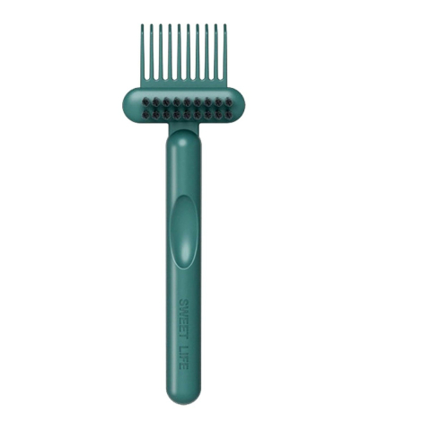 Perii păr - Perie verde 16 x 5 cm pentru curatarea parului de pe perii si piepteni