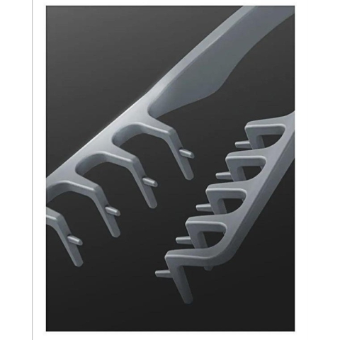 Pieptan de Volum pentru Femei si Barbati, ABS Rezistent, Multifunctional pentru Coafare si Ridicarea Radacinii Firului de Par, Gri, 19 x 9 cm, 40 g [4]