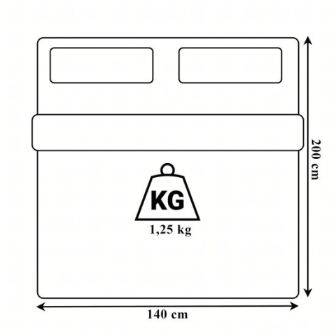 Pilota alba 140x200 cm 4 anotimpuri, 300 g/m², umplutura din fibre siliconice, husa microfibra, antialergica, reversibila si lavabila la masina [10]