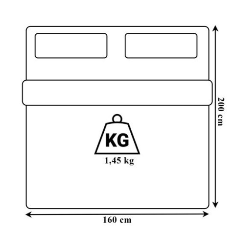 Pilota alba 160x200 cm pentru pat dublu, umplutura fibre siliconice 300 g/m², microfibra, 4 anotimpuri, reversibila, antialergica si lavabila [11]