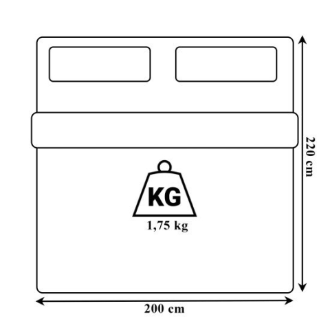 Pilota alba 200x220 cm pentru dormitor, 300 g/m², microfibra cu fibre siliconice, 4 anotimpuri, antialergica, reversibila, lavabila si compatibila cu uscator [10]