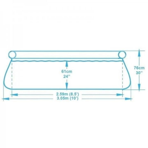Piscina gonflabila, rotunda, 305x76 cm, Bestway, volum 3638l [3]