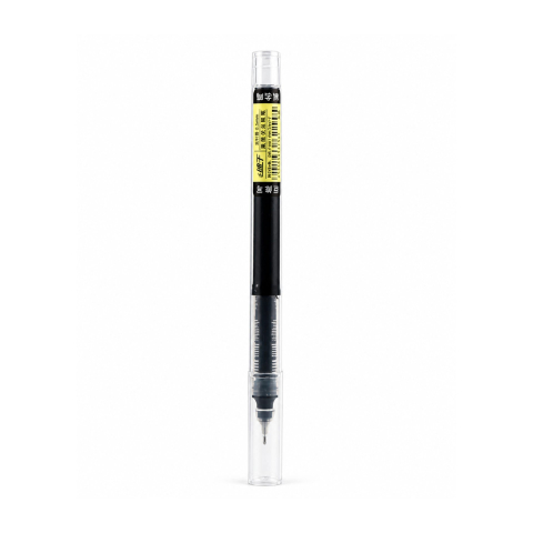 Diverse accesorii papetarie - Pix negru 0.5 mm cu bila, cerneala pe baza de apa, varf fin pentru scriere precisa, scoala, birou, notite si documente