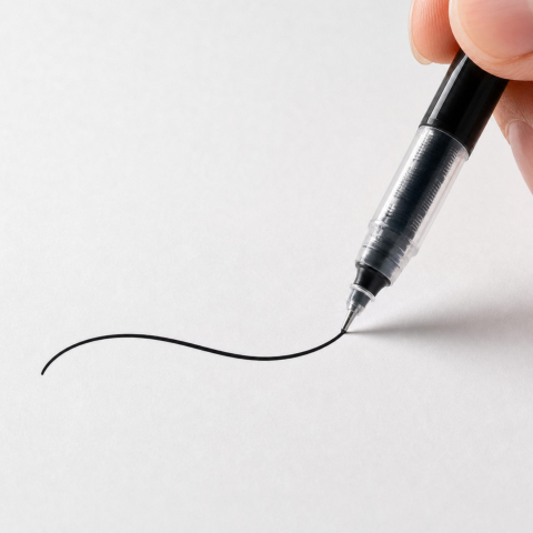 Pix negru 0.5 mm cu bila, cerneala pe baza de apa, varf fin pentru scriere precisa, scoala, birou, notite si documente [3]