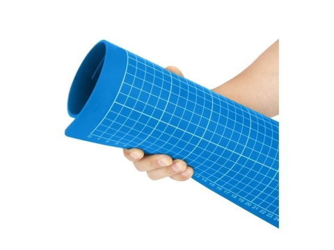 Placa de taiere fata-verso A2, 45 x 60 cm, cu auto-vindecare, grila precisa si suprafata profesionala, albastra, ideala pentru croitorie, craft, arhitectura si proiecte DIY [5]