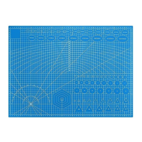 CASA & GRADINA - Placa de taiere fata-verso A3, 30 x 45 cm, cu auto-vindecare, grila precisa si suprafata profesionala, albastra, ideala pentru croitorie, craft, arhitectura si proiecte DIY