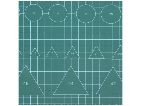 Placa de taiere fata-verso A3, 30 x 45 cm, cu auto-vindecare, grila precisa si suprafata profesionala, verde, ideala pentru croitorie, craft, arhitectura si proiecte DIY [2]