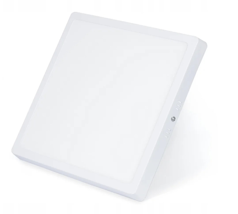 Plafoniera LED, 18 W, patrata, 4000 K, 21 x 21 cm, alb [1]