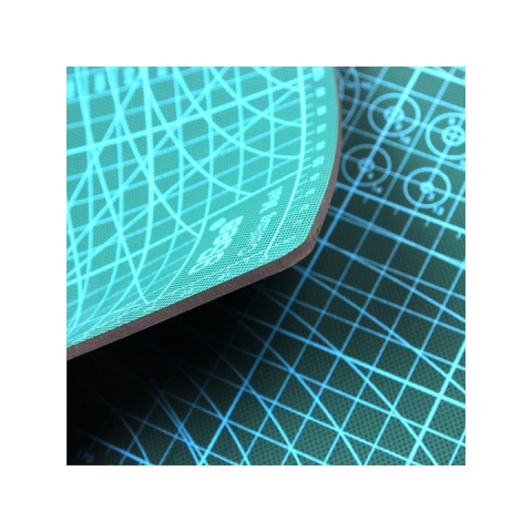 Plansa autovindecabila pentru taiat format A3, fata-verso, grosime 3 mm, scara clara pentru croitorie, crafting, modelism si proiecte DIY, 30x45 cm, verde [5]