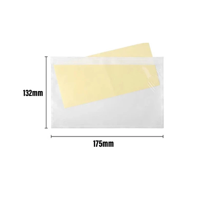 Plicuri de curier tip cangur C6, 175 x 132 mm, set 100 bucati, autoadezive, transparente, pentru documente de transport si AWB [6]