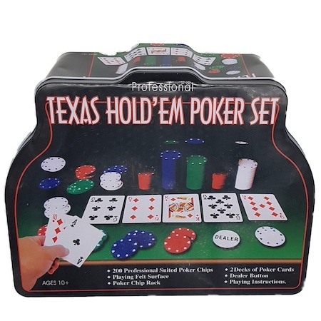 Poker si ruleta - Poker Texas 200 jetoane,cutie cu design unic