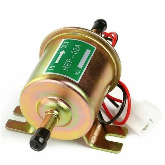 Alte articole auto - Pompa transfer combustibil 12V cu filtru incorporat, universala, Ø8 mm, 145 mm, alimentare benzina si motorina