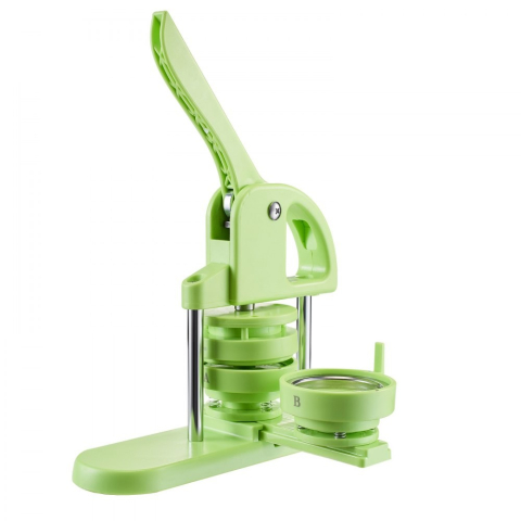 Presa insigne Dodaco 75 mm, set complet 100 piese, maner ergonomic, cutter circular, verde [8]