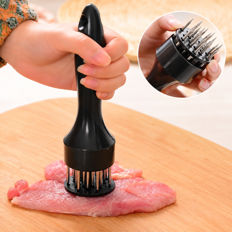 Presa pentru fragezit carne neagra, 20 cm, 21 tije de perforare din inox [2]