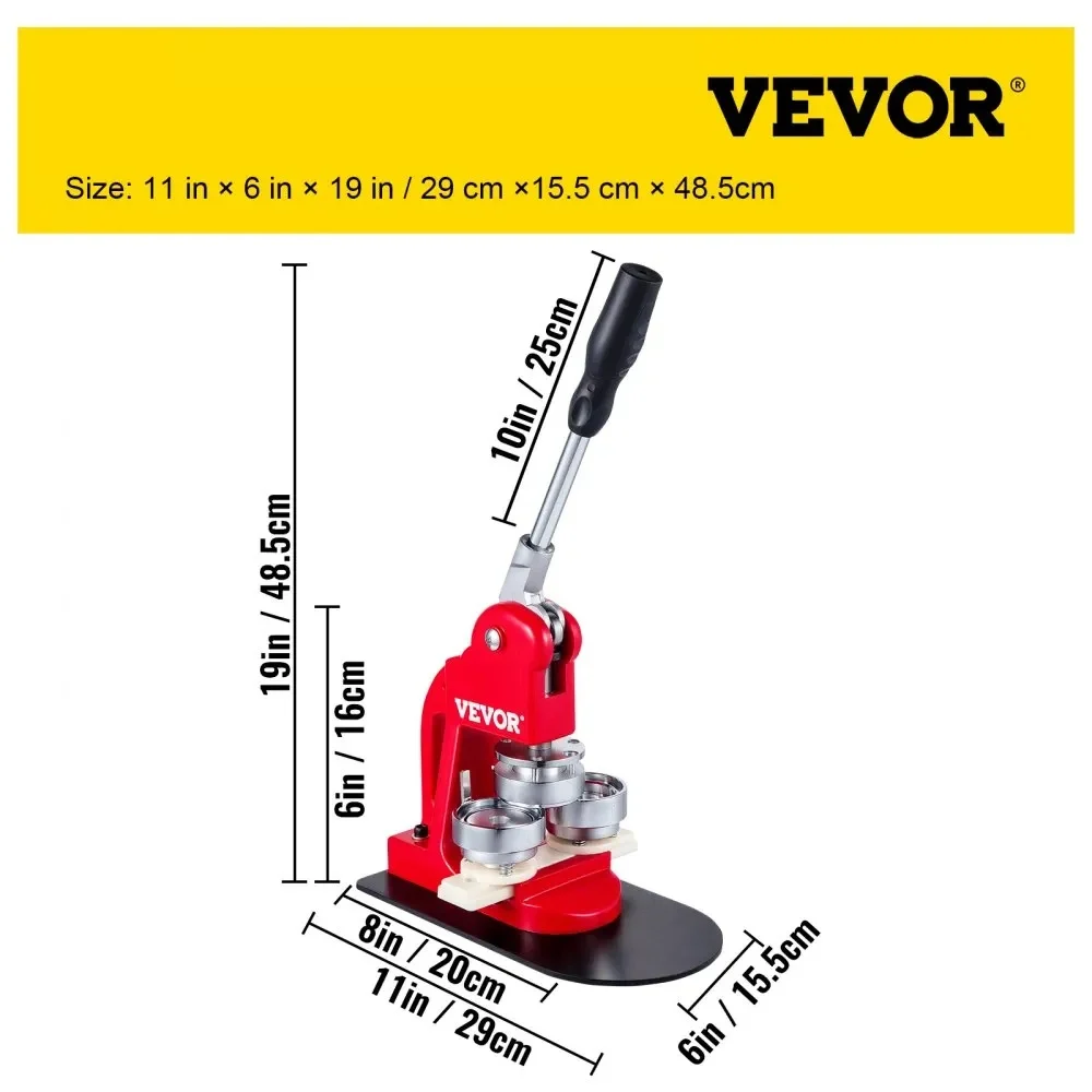 Presa profesionala pentru confectionarea insignelor 58 mm, aparat manual cu matrita inclusa, kit complet 200 componente, pentru ecusoane personalizate, evenimente si branding [6]