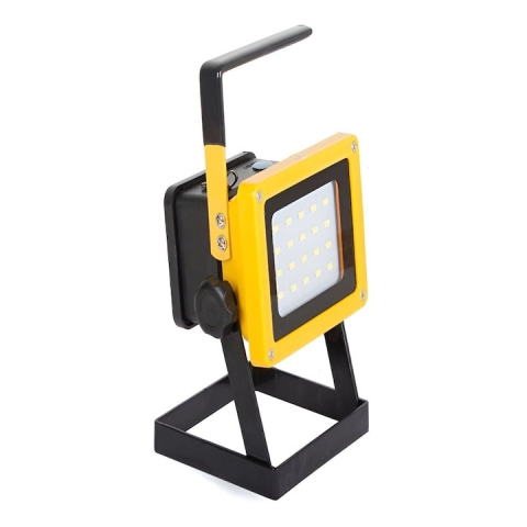 Proiector LED portabil reincarcabil cu 20 LED SMD, 2400 lumeni, 25W, IP65, 3 moduri iluminare, cu baterii incluse [6]